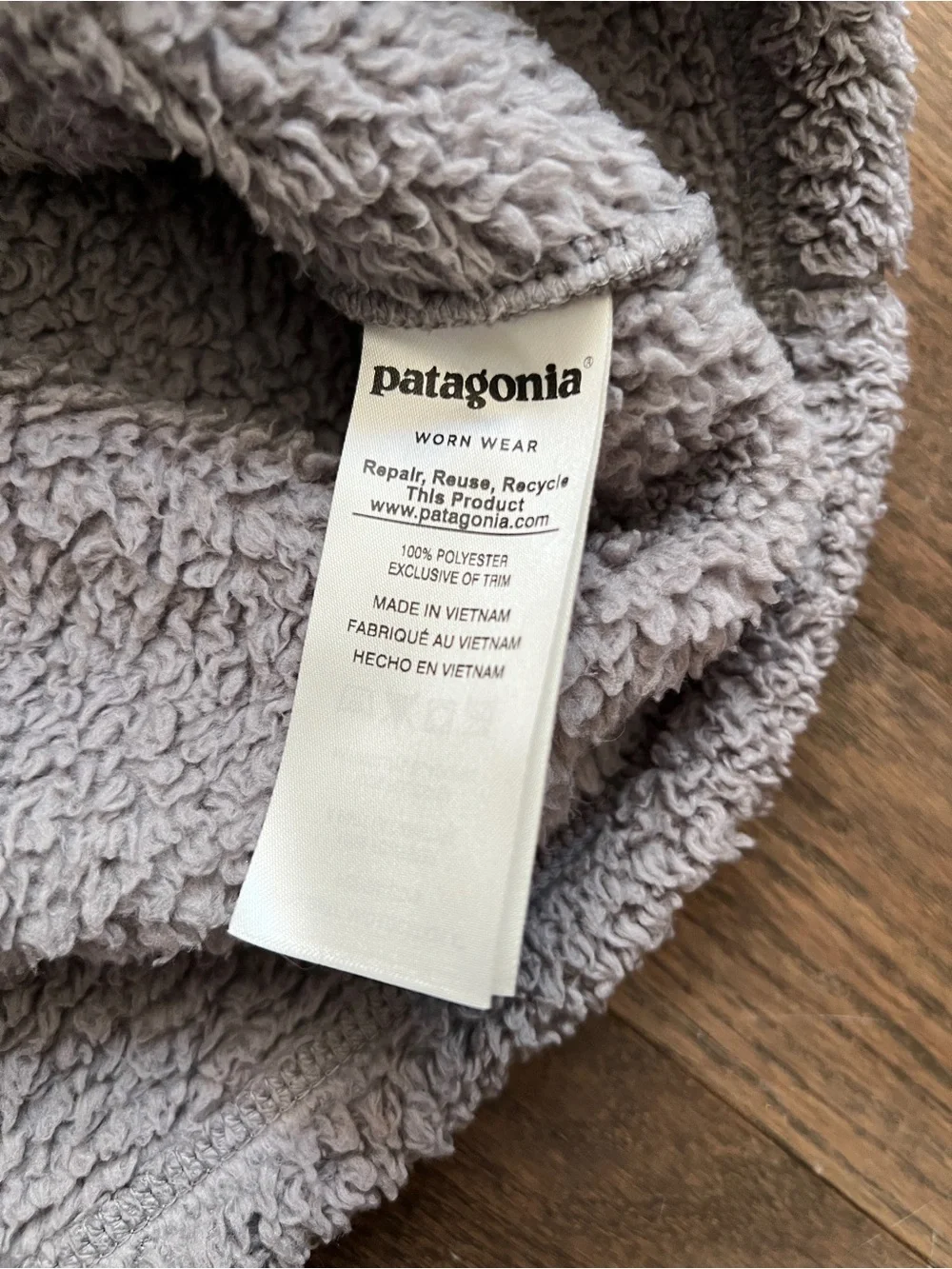 Patagonia Los Gatos Women's Fleece Quarter-Zip Pullover Light Gray medium